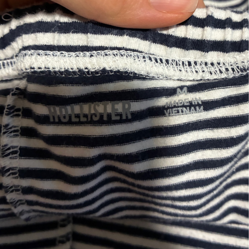 Striped And Solid Lounge Pants Set - image 3